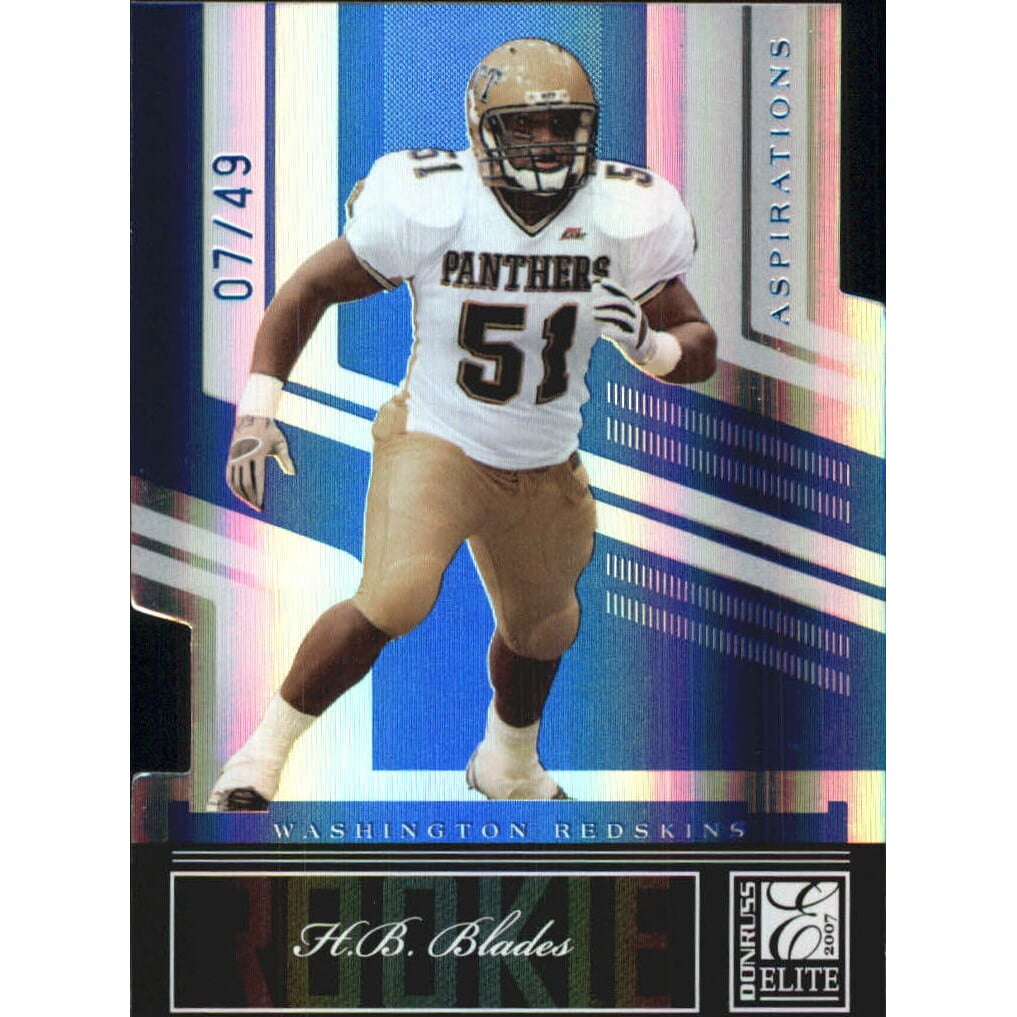 2007 Donruss Elite Aspirations #143 H.B. Blades/49. rookie card picture