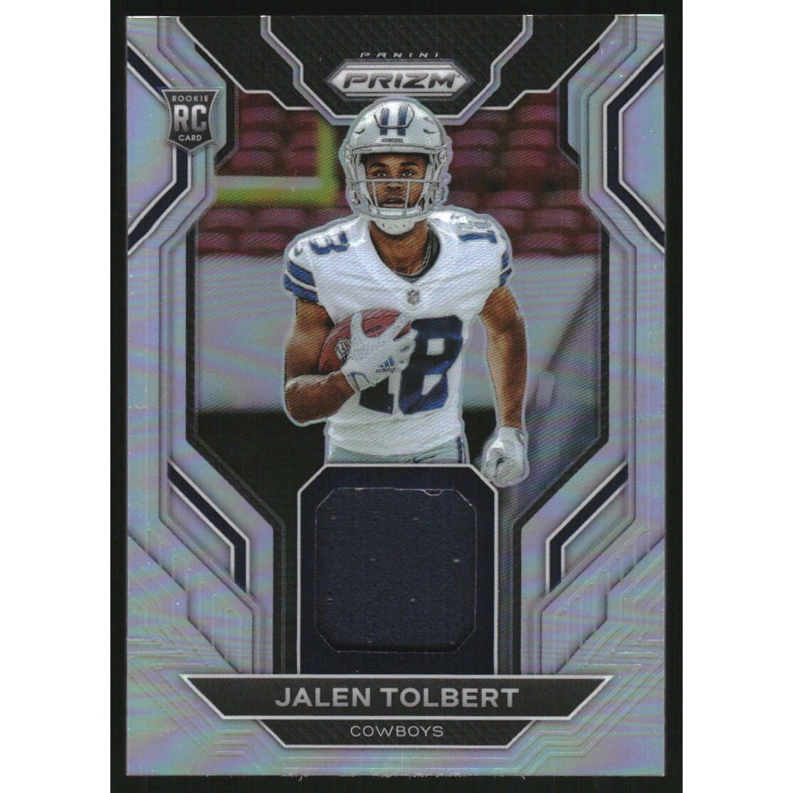 2022 Panini Prizm Rookie Gear #23 Jalen Tolbert. rookie card picture