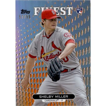 2013 Finest Orange Refractors #69 Shelby Miller