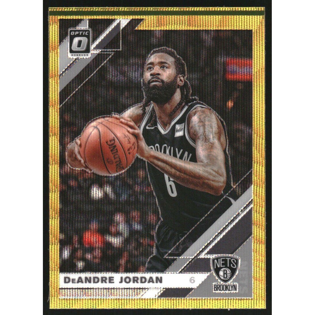 2019-20 Donruss Optic Gold Wave #132 DeAndre Jordan. rookie card picture