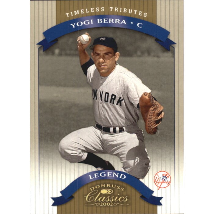 2002 Donruss Classics Timeless Tributes #182 Yogi Berra LGD. rookie card picture