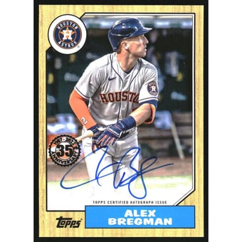2022 Topps '87 Topps Autographs #87BAAB Alex Bregman S2