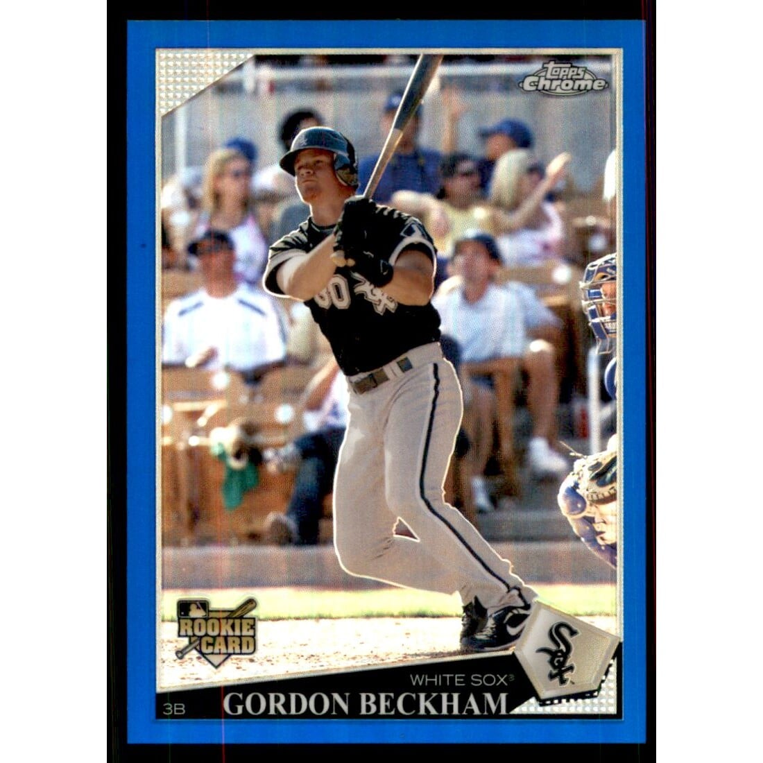 2009 Topps Chrome Blue Refractors #214 Gordon Beckham. rookie card picture
