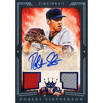 2015 Diamond Kings DK Signature Materials Framed Blue #223 Robert Stephenson/25