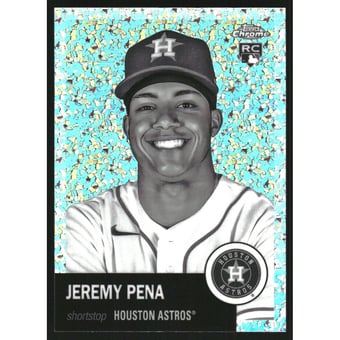 2022 Topps Chrome Platinum Anniversary Black and White Mini-Diamond Refractors #377 Jeremy Pena