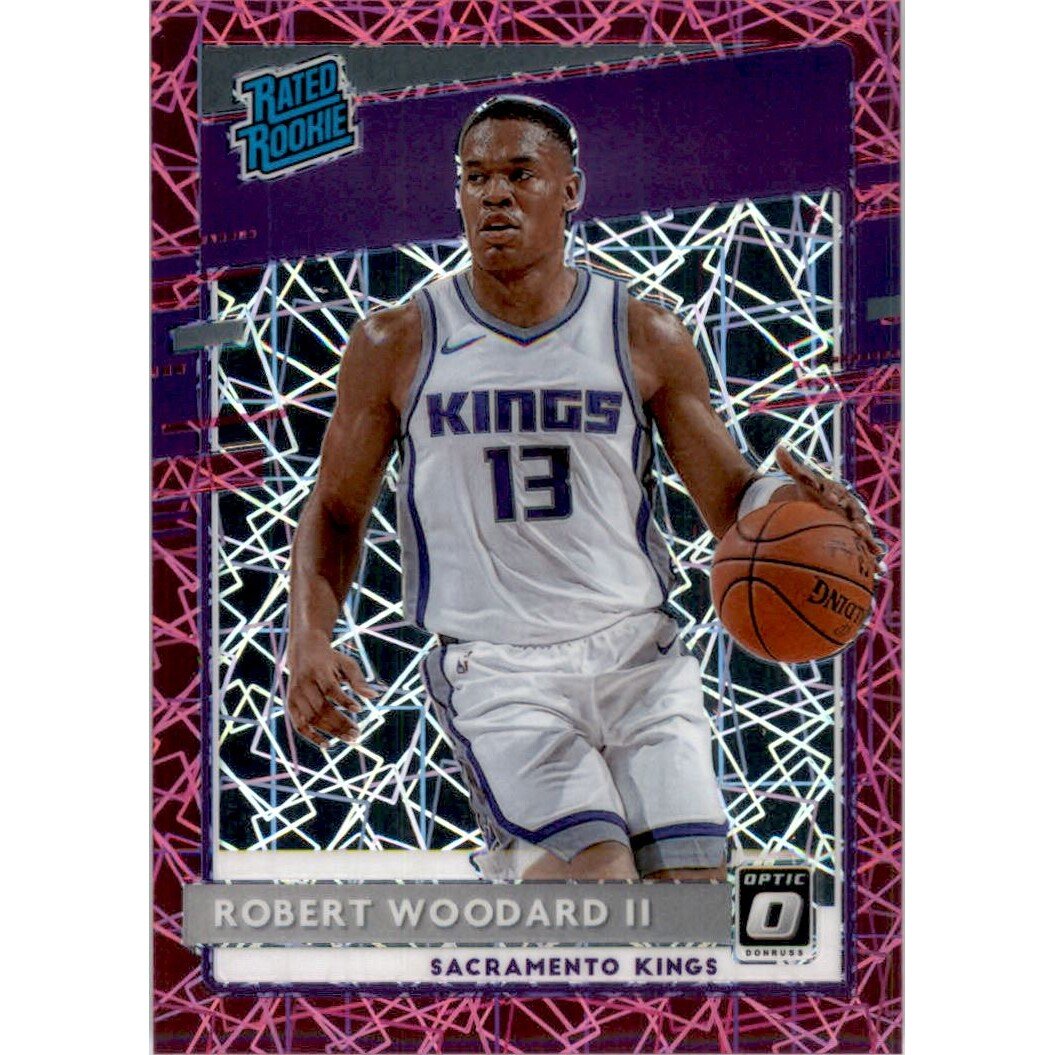 2020-21 Donruss Optic Pink Velocity #187 Robert Woodard II RR. rookie card picture