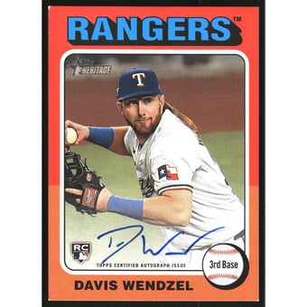 2024 Topps Heritage Real One Autographs #ROADW Davis Wendzel HN