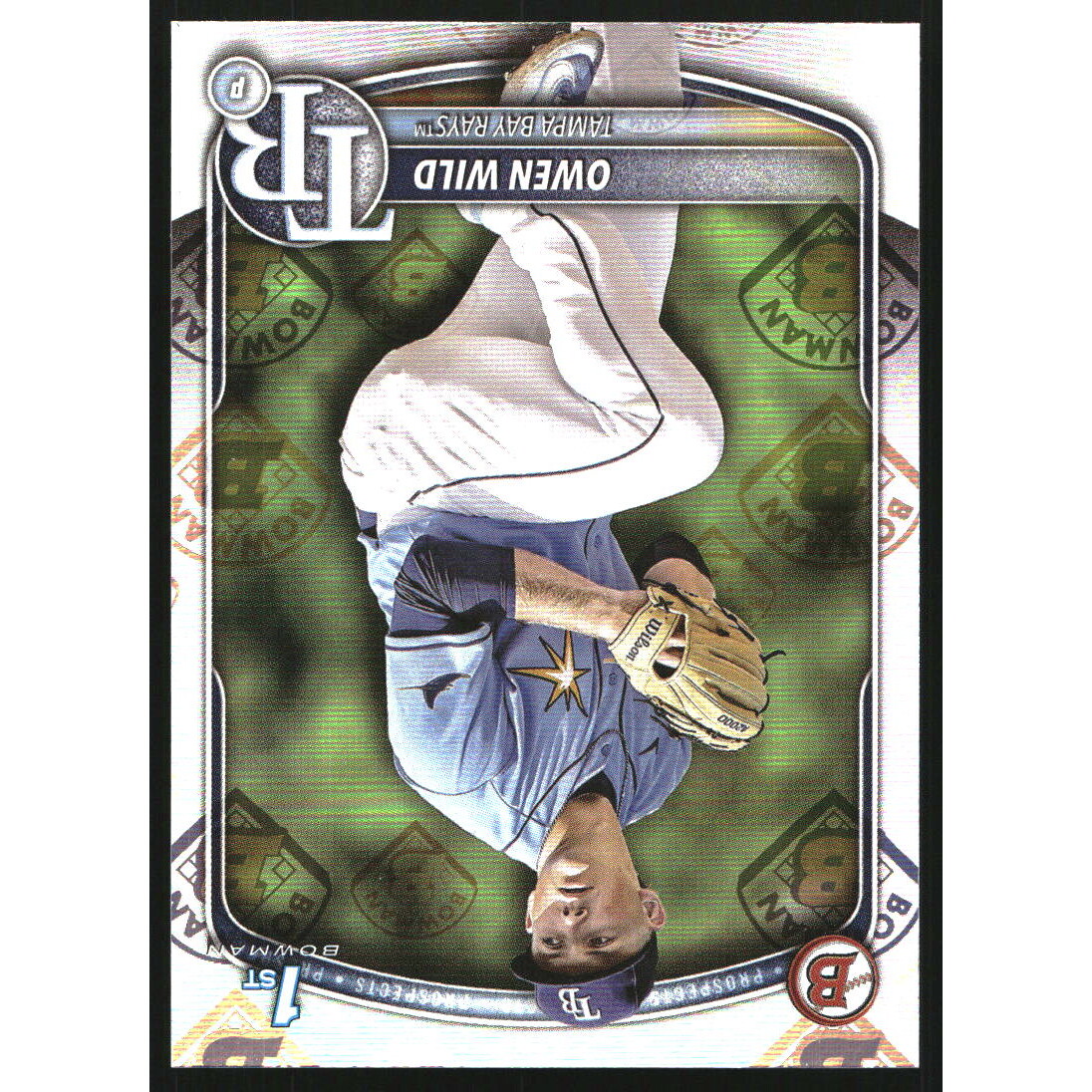 2025 Bowman Prospects Retro Logo Pattern #BP14 Owen Wild