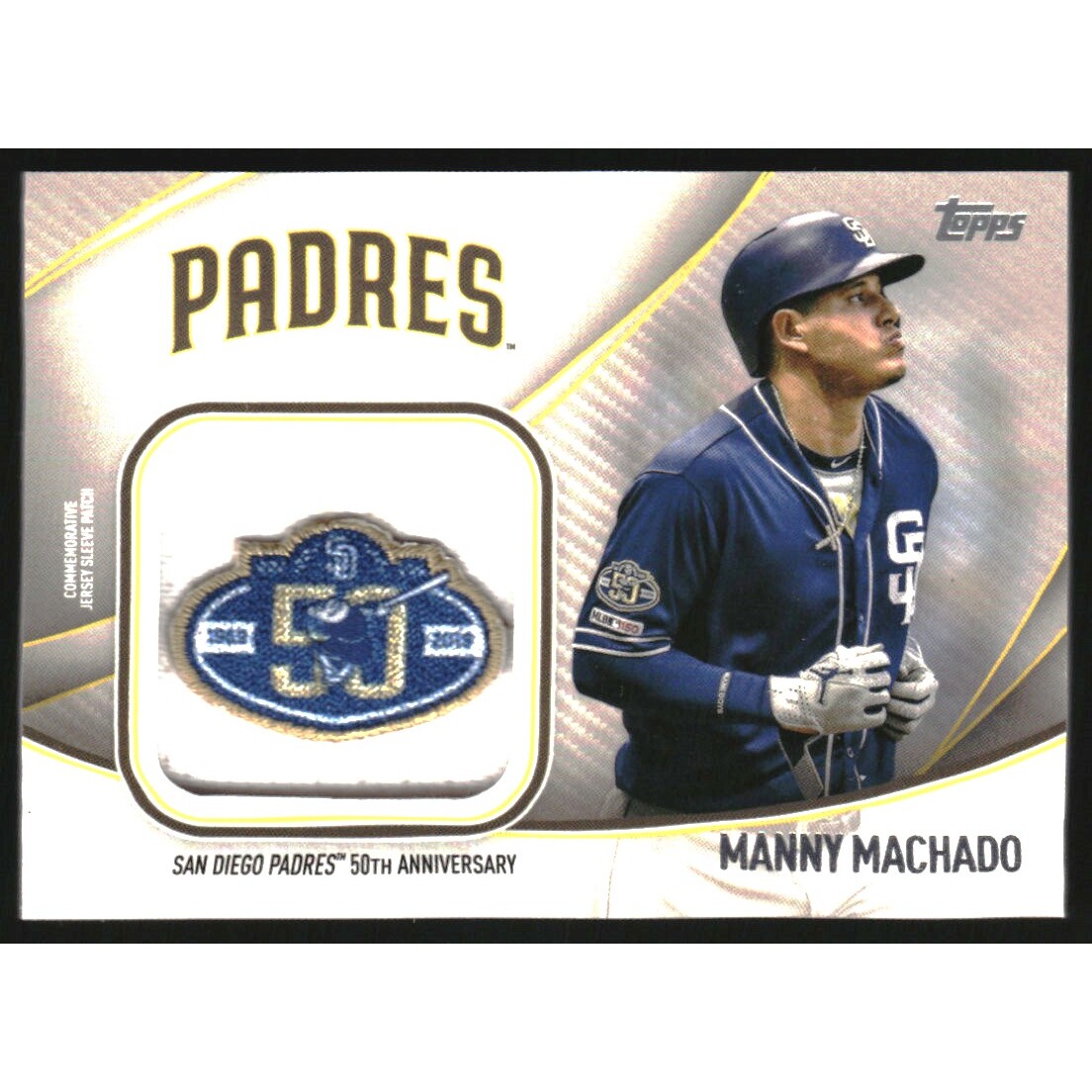 2020 Topps Jumbo Special Event Jersey Sleeve Patches #JSESMM Manny Machado 2020 Topps Jumbo Special Event Jersey Sleeve Patches #JSESMM Manny Machado