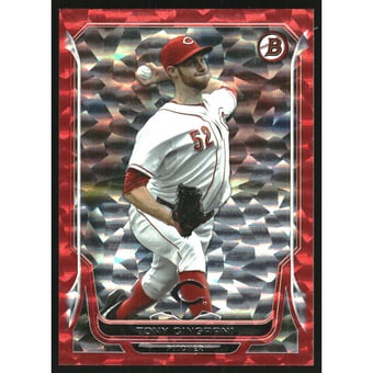 2014 Bowman Red Ice #52 Tony Cingrani