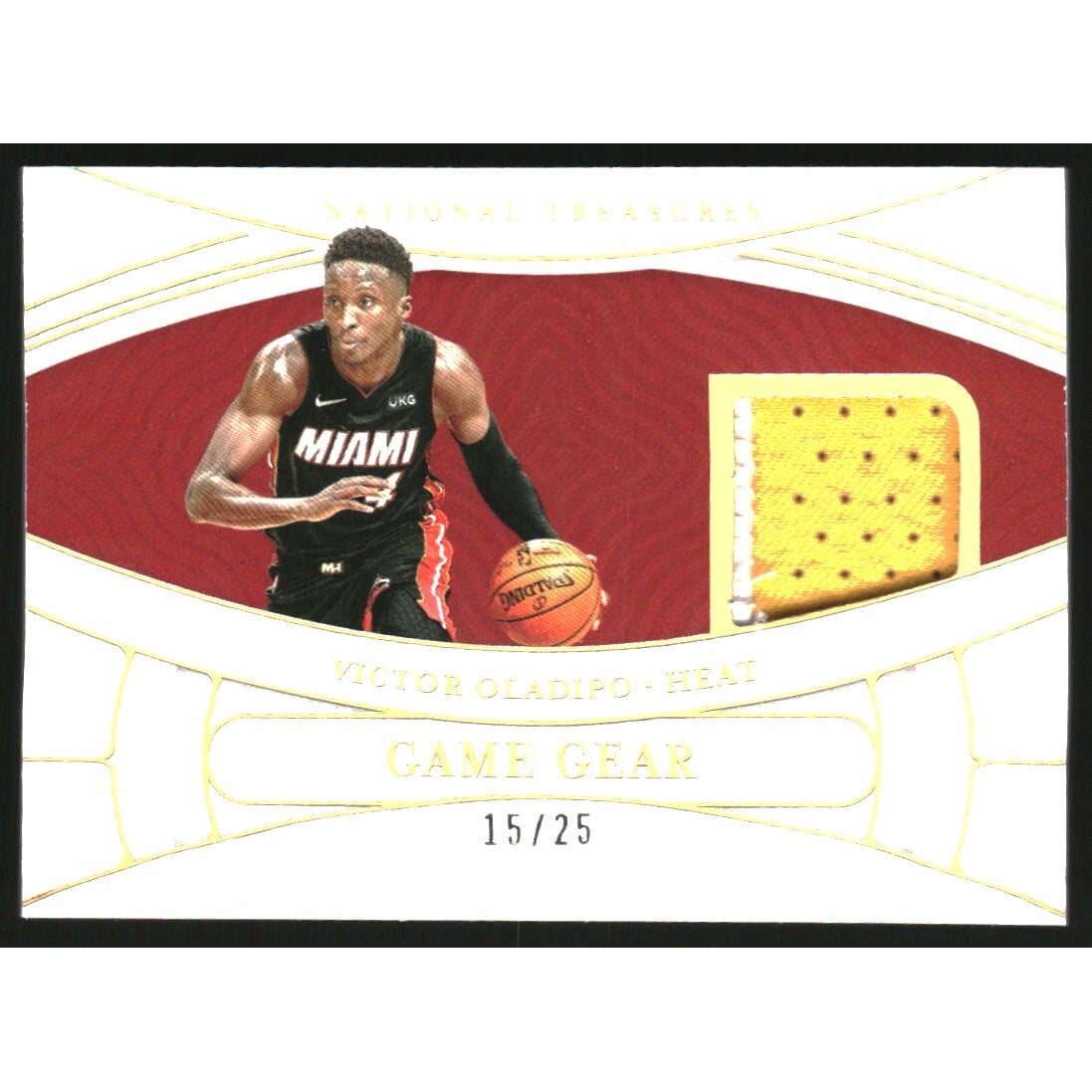 2021-22 Panini National Treasures Game Gear Prime #28 Victor Oladipo