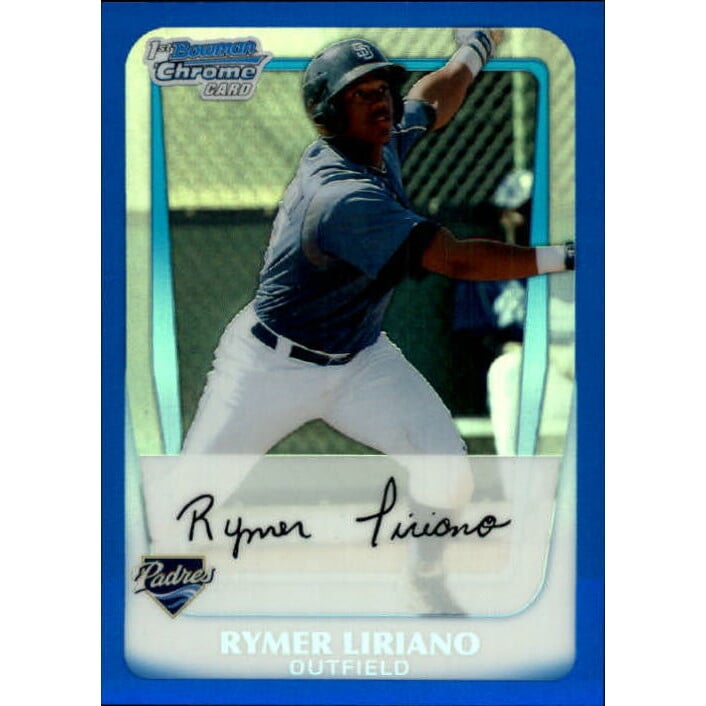 2011 Bowman Chrome Prospects Blue Refractors #BCP101 Rymer Liriano. rookie card picture