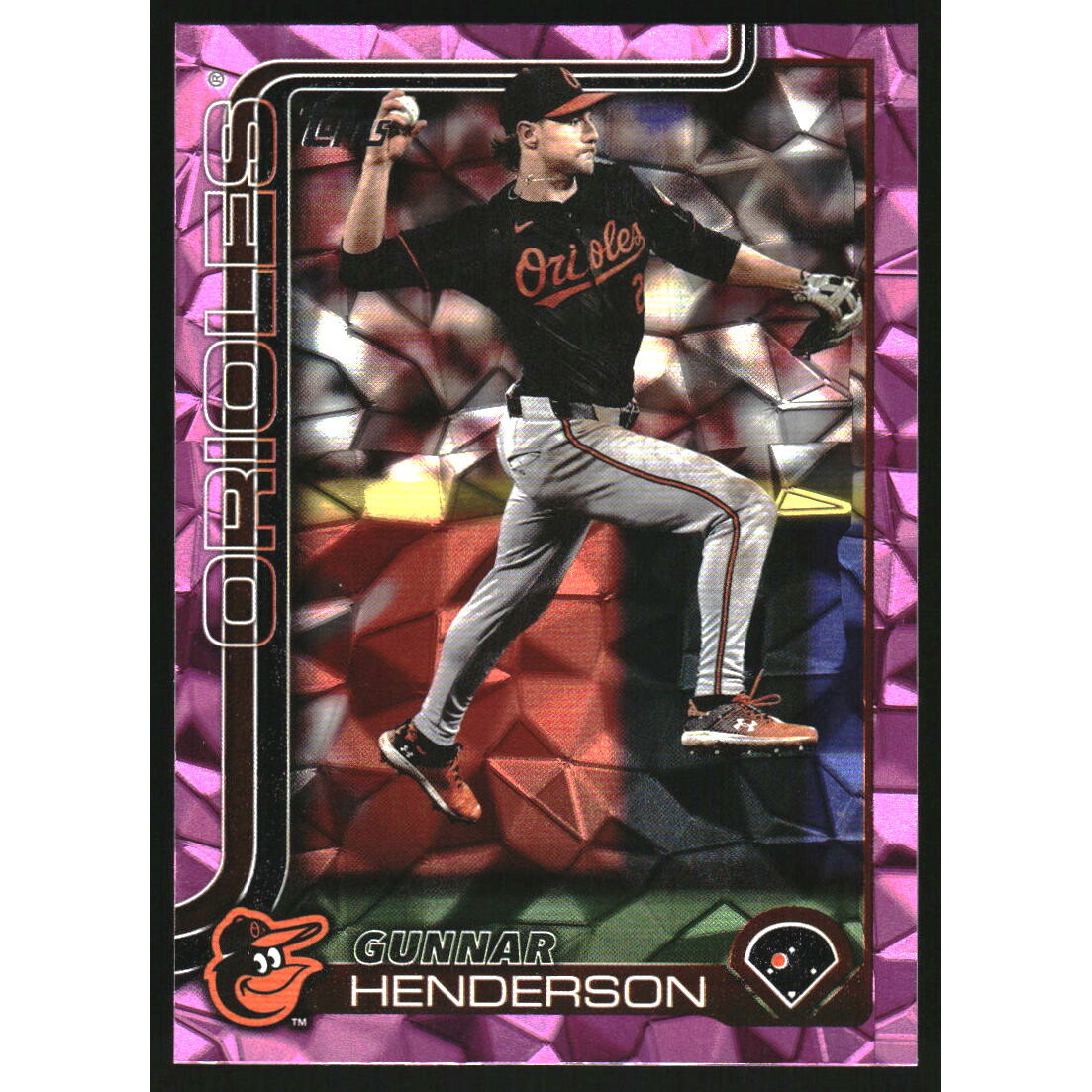 2025 Topps Pink Diamante Foil #65 Gunnar Henderson. rookie card picture