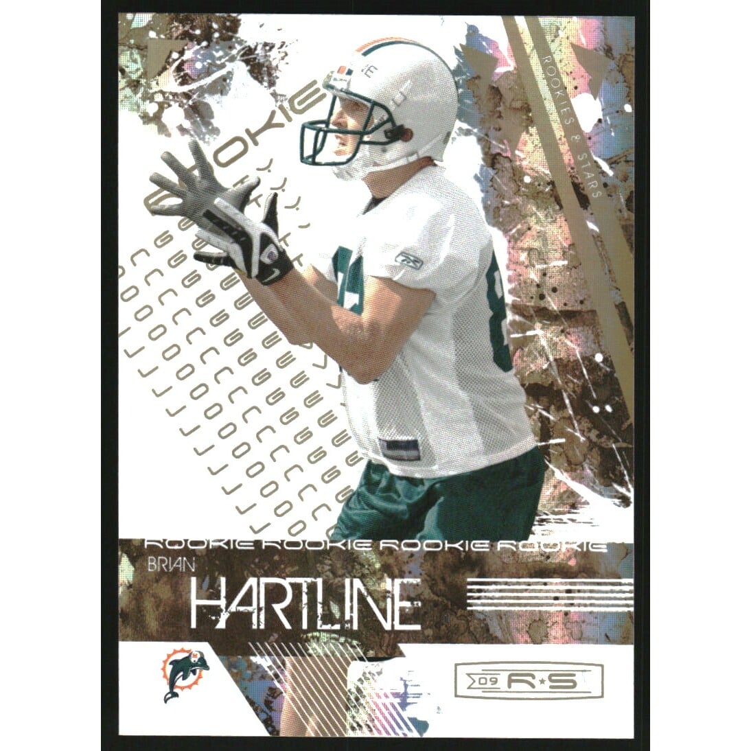 2009 Donruss Rookies and Stars Longevity Parallel Gold #127 Brian Hartline. rookie card picture