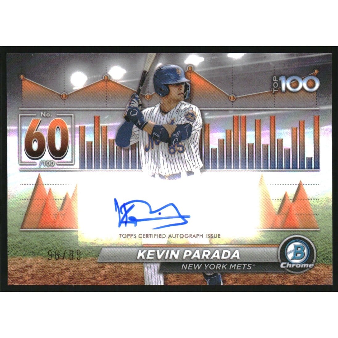2024 Bowman Chrome Scouts Top 100 Autographs #BTPA60 Kevin Parada