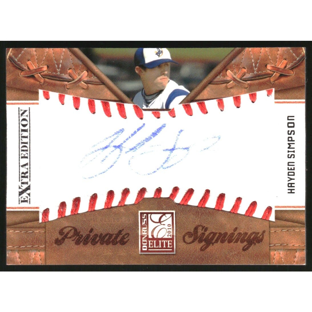 2010 Donruss Elite Extra Edition Private Signings #15 Hayden Simpson/125. rookie card picture