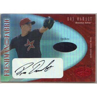 2001 Leaf Certified Materials Mirror Red #127 Roy Oswalt FF Spikes AU