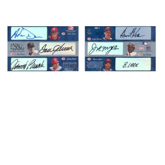 2003 Donruss Signature INKredible Six #1 Adam Dunn/Tom Seaver/Johnny Bench/Austin Kearns/Joe Morgan/Barry Larkin