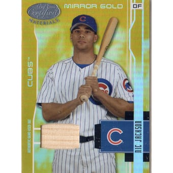 2003 Leaf Certified Materials Mirror Gold Materials #32 Nic Jackson Bat