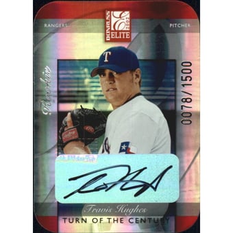 2002 Donruss Elite Turn of the Century Autographs #185 Travis Hughes/150*
