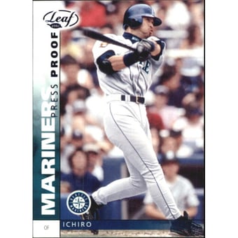 2002 Leaf Press Proofs Blue #142 Ichiro Suzuki
