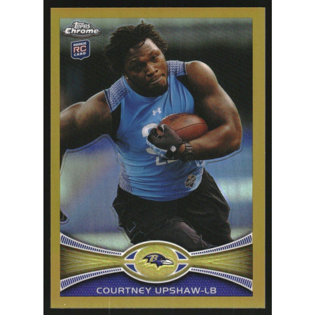 2012 Topps Chrome Gold Refractors #71 Courtney Upshaw. rookie card picture