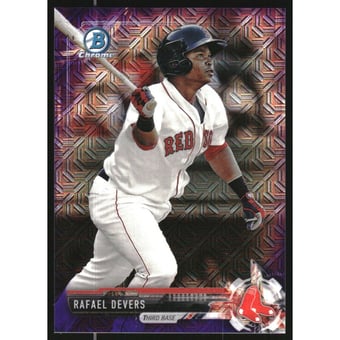 2017 Bowman Chrome Mega Box Prospects Purple Refractors #BCP101 Rafael Devers