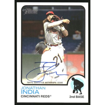 2022 Topps Heritage Real One Autographs #ROAJI Jonathan India HN