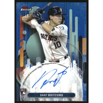 2025 Finest Autographs Blue Refractors #FASW Shay Whitcomb