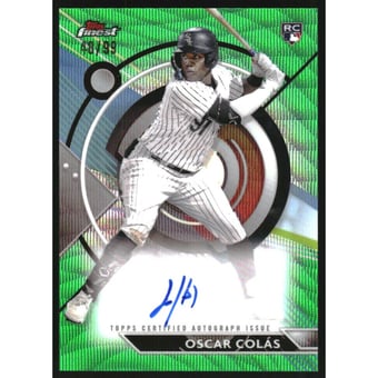 2023 Finest Autographs Green Wave Refractors #FAOCO Oscar Colas