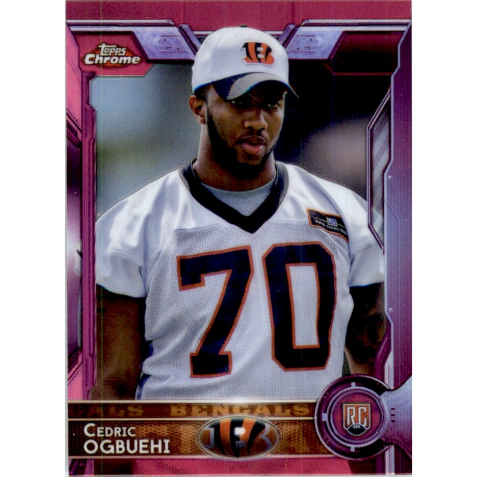 2015 Topps Chrome Mini Pink Refractors #134 Cedric Ogbuehi 2015 Topps Chrome Mini Pink Refractors #134 Cedric Ogbuehi