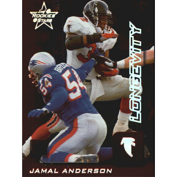 1999 Leaf Rookies and Stars Longevity #11 Jamal Anderson 1999 Leaf Rookies and Stars Longevity #11 Jamal Anderson