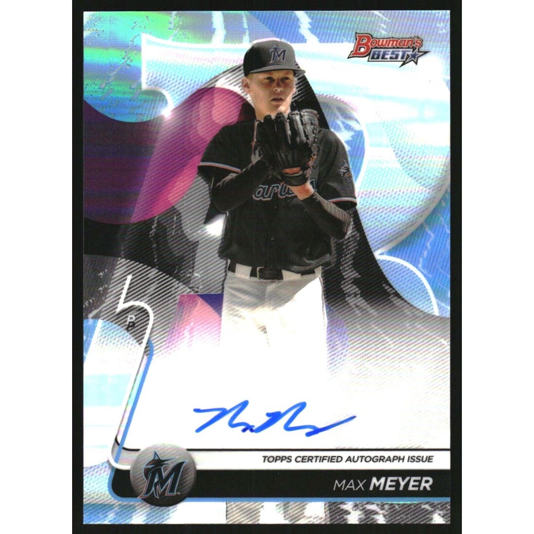 2020 Bowman's Best Best of '20 Autographs Refractors #B20MME Max Meyer. rookie card picture