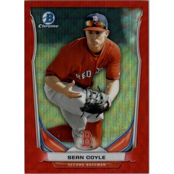 2014 Bowman Chrome Draft Top Prospects Red Wave Refractors #CTP67 Sean Coyle