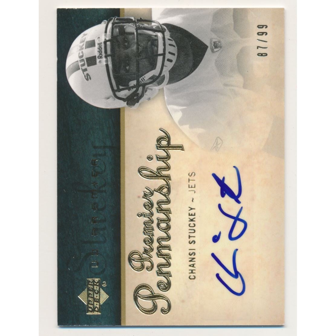 2007 Upper Deck Premier Penmanship Autographs Gold #PPCS Chansi Stuckey/99. rookie card picture