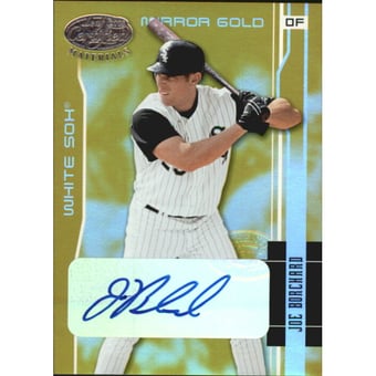 2003 Leaf Certified Materials Mirror Gold Autographs #37 Joe Borchard/25