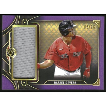2022 Topps Triple Threads Single Jumbo Relics Amethyst #SJR1RD1 Rafael Devers