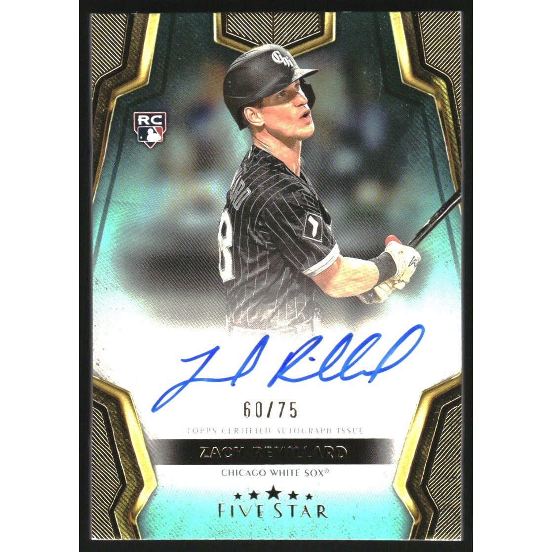 2024 Topps Five Star Autographs Aqua #FSAZR Zach Remillard. rookie card picture