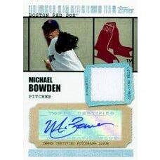 2009 Topps Ticket to Stardom Autograph Relics #MB Michael Bowden A. rookie card picture