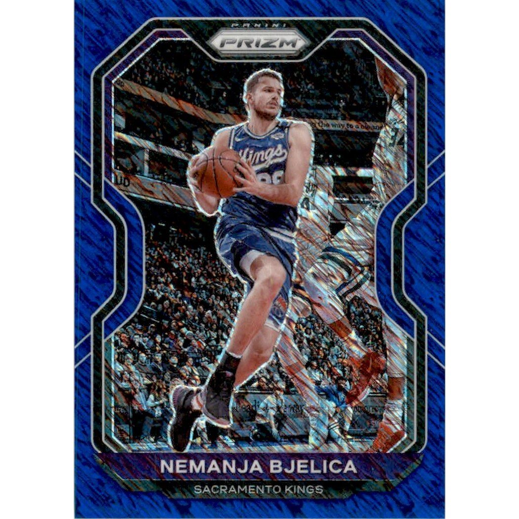 2020-21 Panini Prizm Prizms Blue Shimmer #190 Nemanja Bjelica. rookie card picture