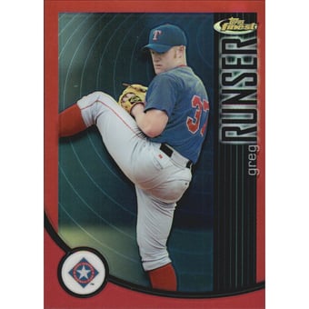 2001 Finest Refractors #135 Greg Runser PROS