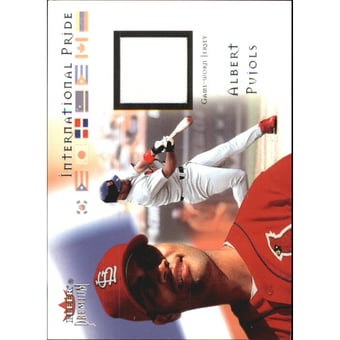 2002 Fleer Premium International Pride Game Used #7 Albert Pujols Jsy