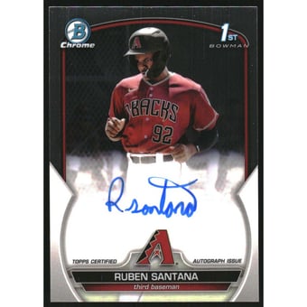 2023 Bowman Chrome Prospect Autographs #CPARSA Ruben Santana