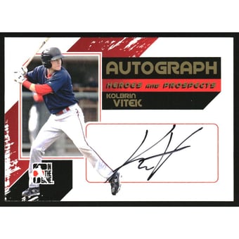 2011 ITG Heroes and Prospects Full Body Autographs Gold #KV Kolbrin Vitek