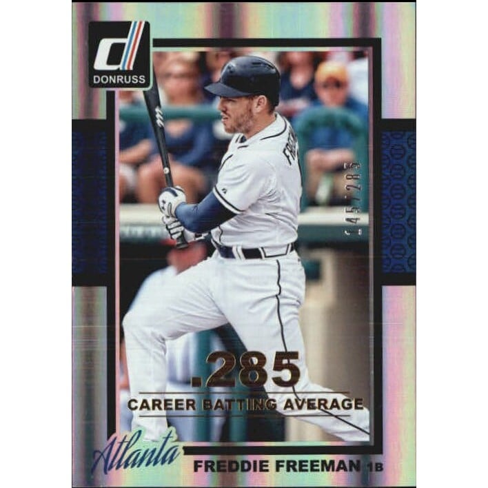 2014 Donruss Stat Line Career #264 Freddie Freeman/285. rookie card picture