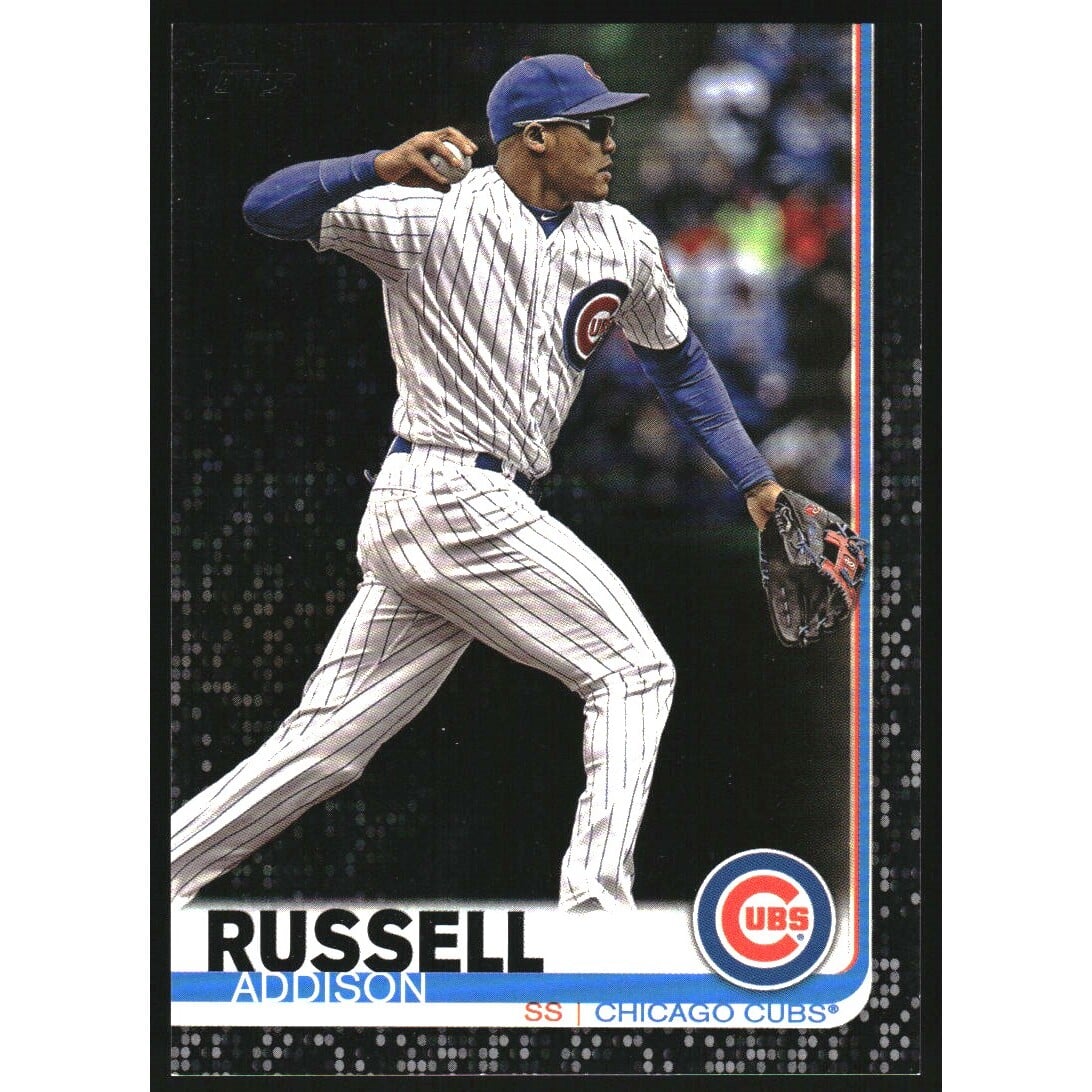 2019 Topps Black #633 Addison Russell. rookie card picture