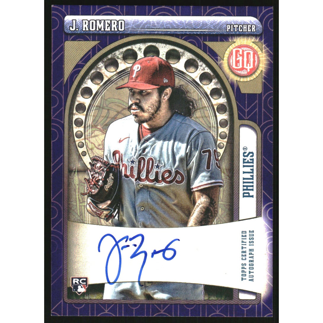 2021 Topps Gypsy Queen Autographs Indigo #GQAJR Jojo Romero. rookie card picture