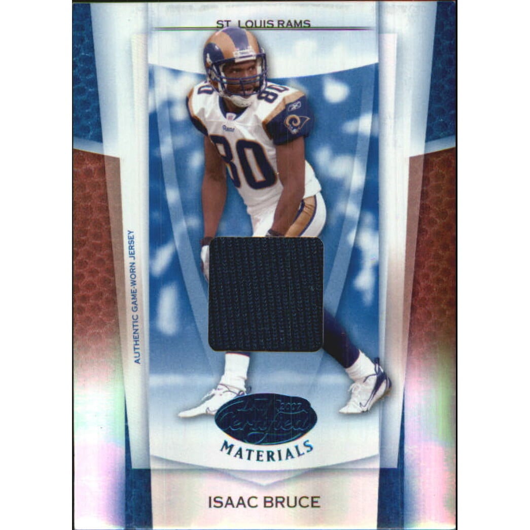 2007 Leaf Certified Materials Mirror Blue Materials #63 Isaac Bruce