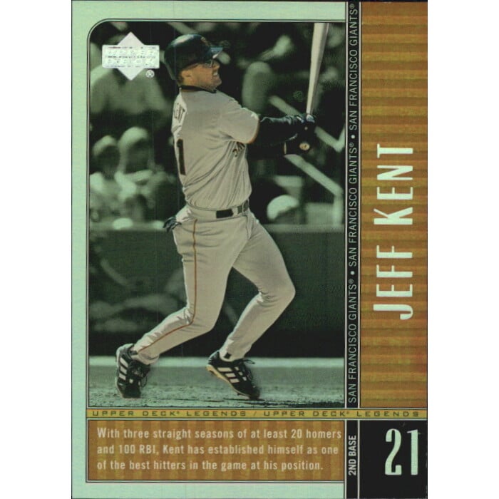 2000 Upper Deck Legends Commemorative Collection #38 Jeff Kent. rookie card picture