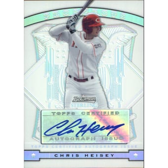 2009 Bowman Sterling Prospects Refractors #CH Chris Heisey AU